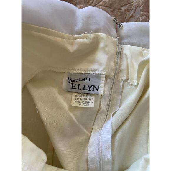 Vintage 80s tulle bow off shoulder mini dress size small - Picture 6 of 10